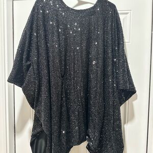 Torrid black sequence cover-up one size